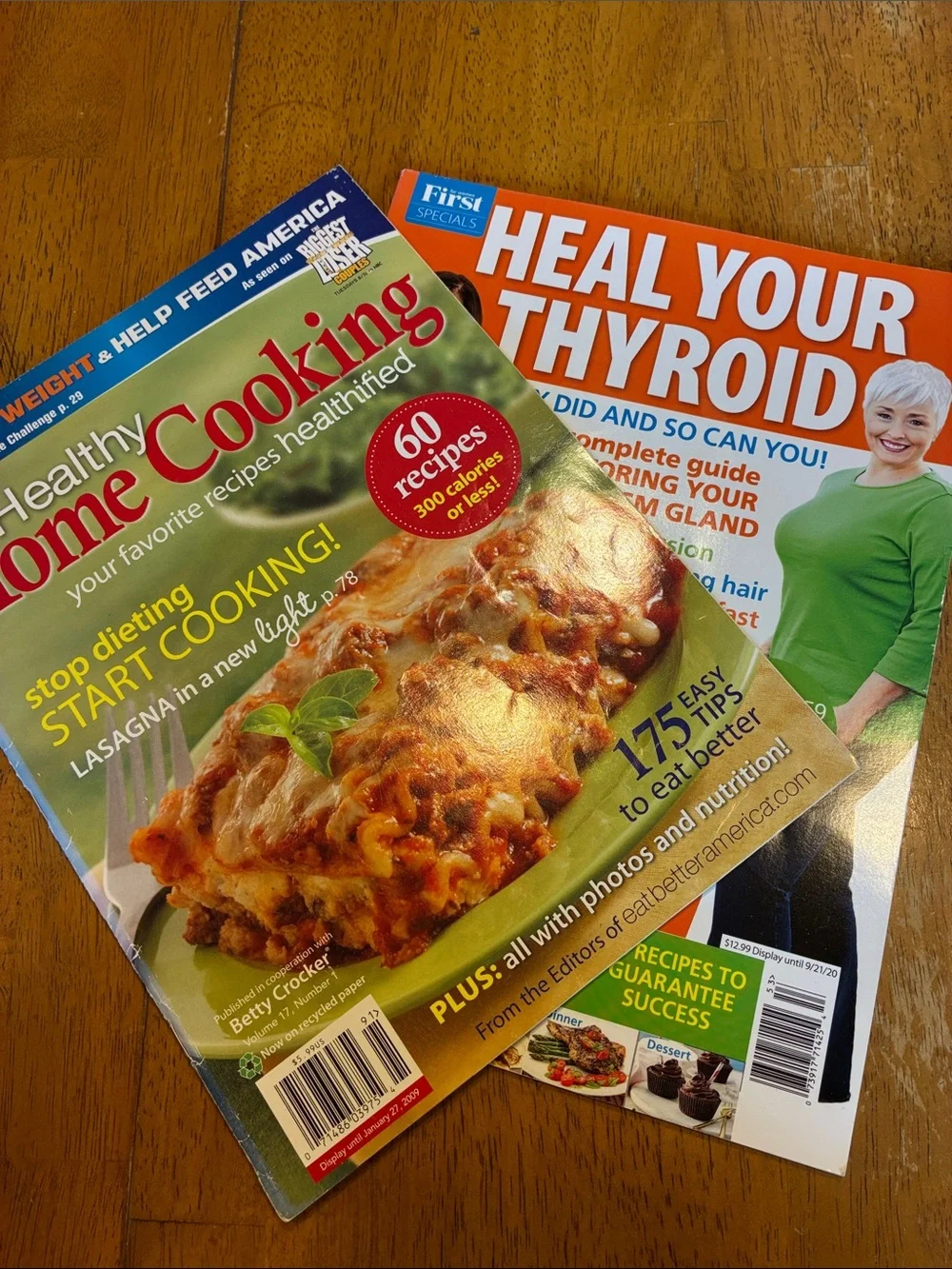 Lot of 3 Health cooking magazines